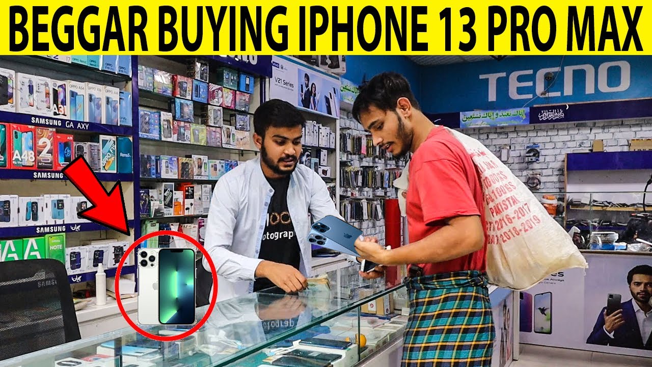 Beggar Buying IPHONE 13 Pro Max Prank - Rich Beggar @SmartiesPrankTV ...