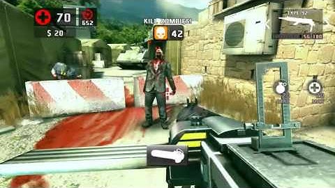 Playing Dead Trigger 2 on a Sony Xperia Z3v with a Sony DualShock4 PS4 Controller connected via B...