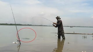 សាកនុយថ្មីចូលត្រីក្អែក ទាញអស់ស្ទះ នៅស្រុកល្វាអែម​ || Test new Carp fishing bait