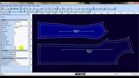 Optitex ND Convert Internal to Seam, Use the command to convert the seam line into an internal conto