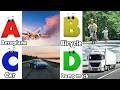 Vehicles Alphabet Song for kids | Vehicle ABC Song | Phonics for Kids | Alphabet Letters, Baby