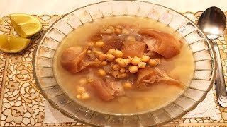 kaware3 recipe - Cow foot soup - طريقة تحضير شوربة كوارع