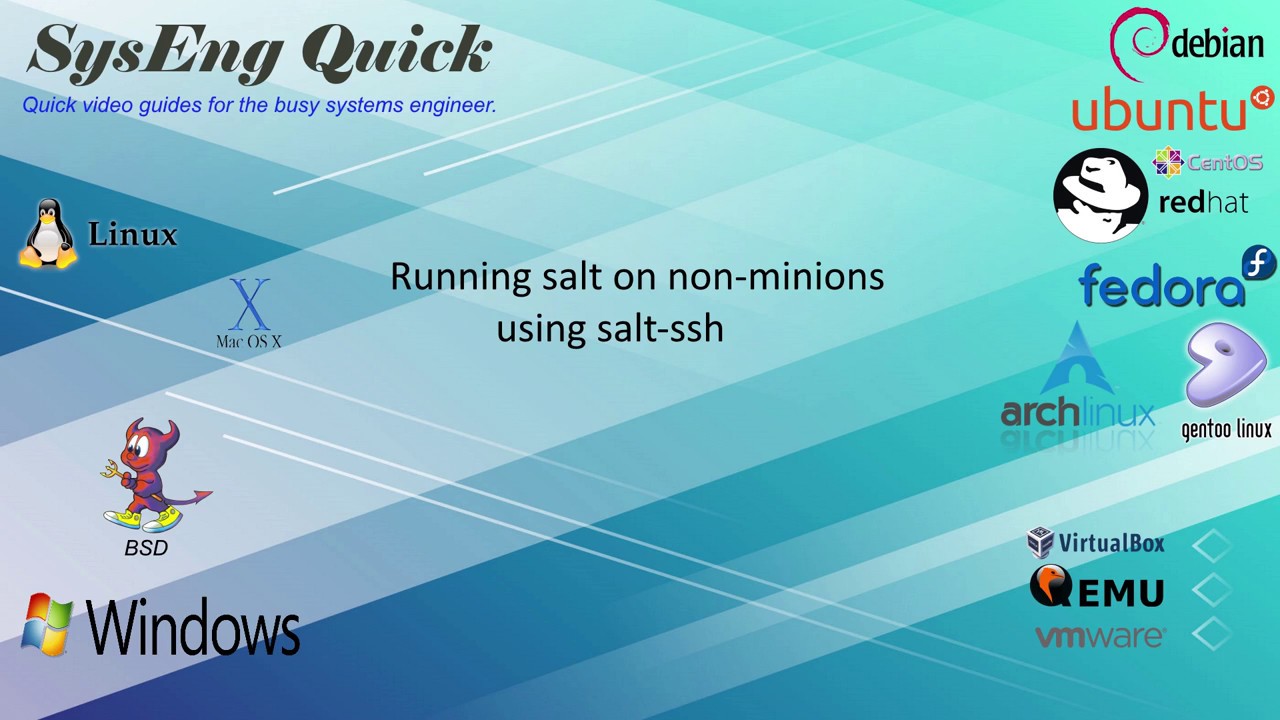 Minion-less salt with salt-ssh - YouTube