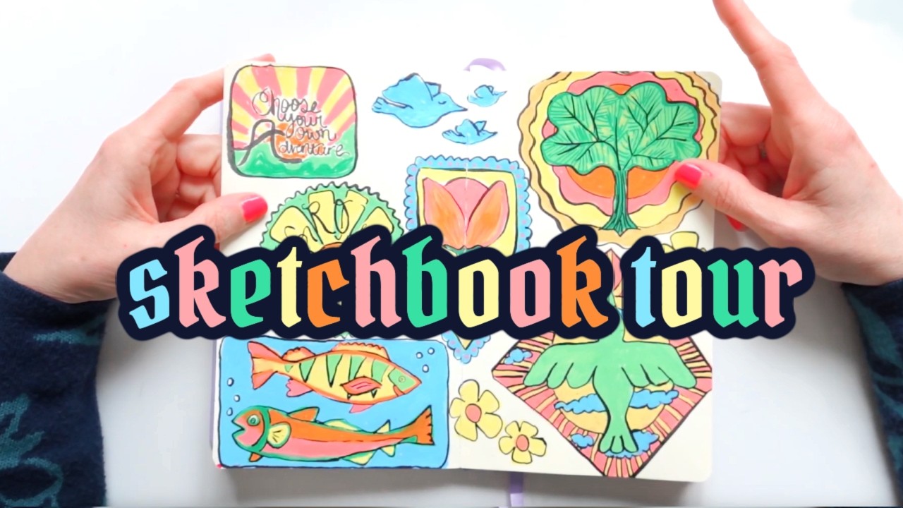 My First Sketchbook Tour of the Year - YouTube