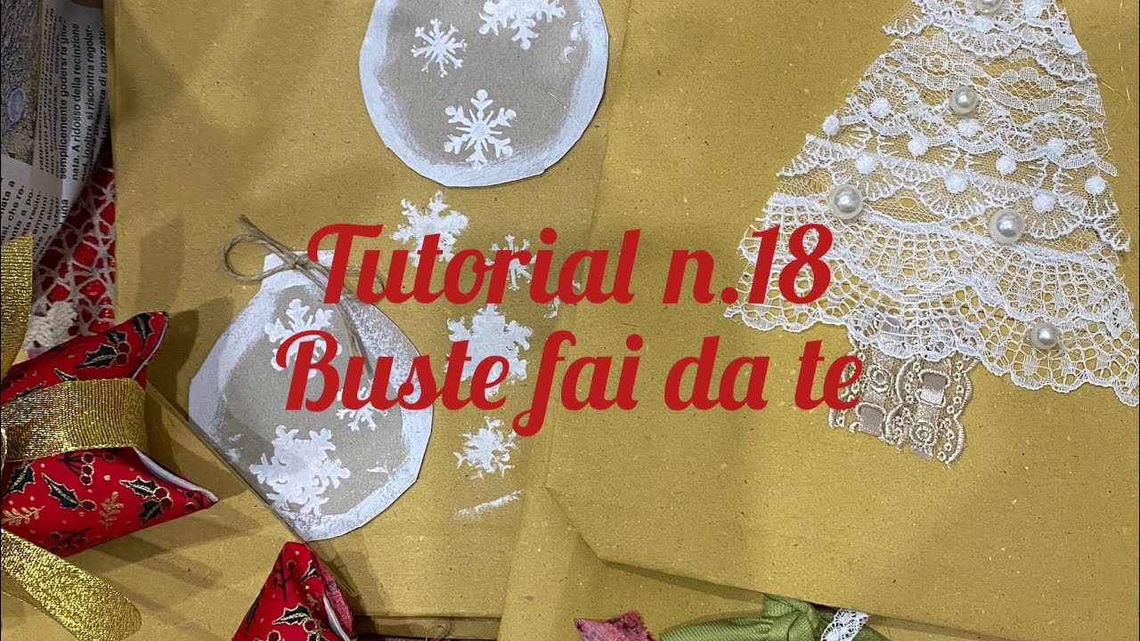 Cinque tipologie di buste fai da te e relative decorazioni.Meravigliose