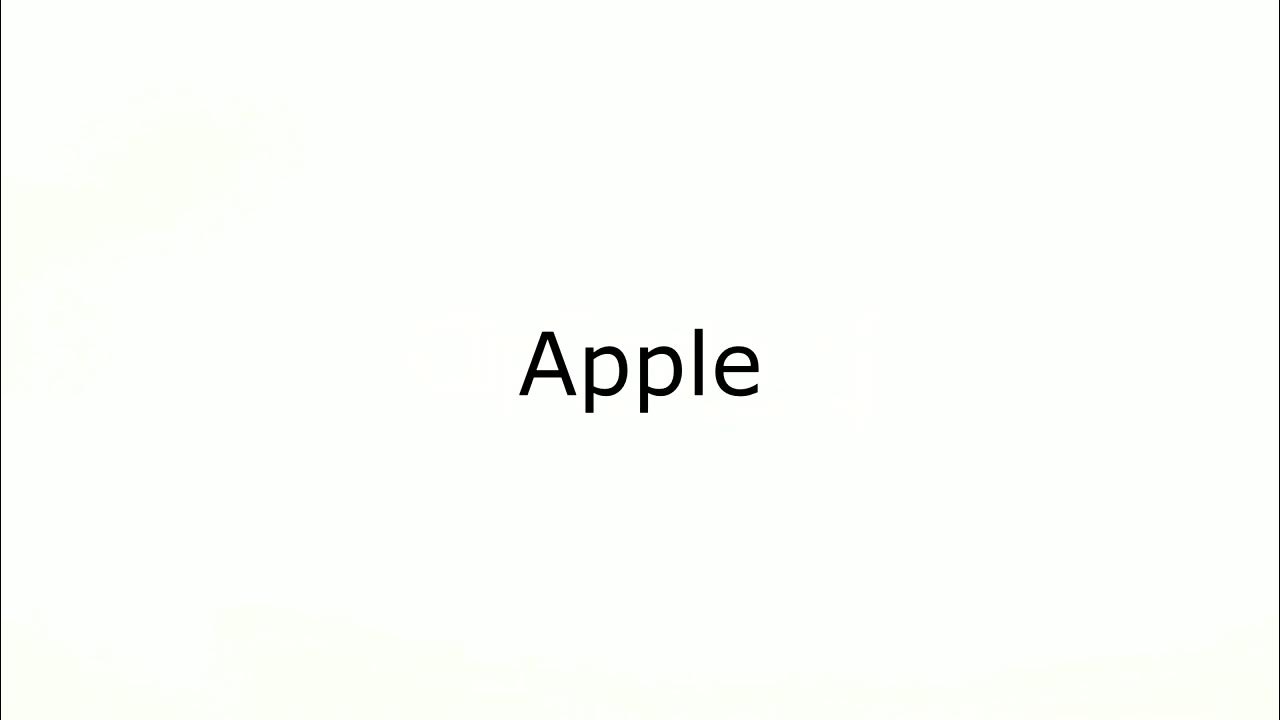 how-to-pronounce-apple-youtube