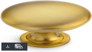 Ravinte 10 Pack Kitchen Cabinet Knobs Dresser Knobs Brused Brass Zinc Drawer