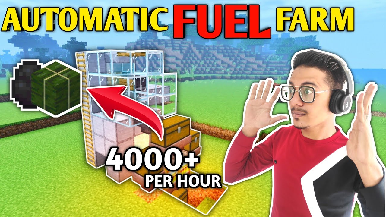 How to make Automatic Fuel Farm in Minecraft PE Fuel Farm Minecraft