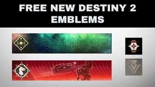 FREE NEW Destiny 2 Emblems