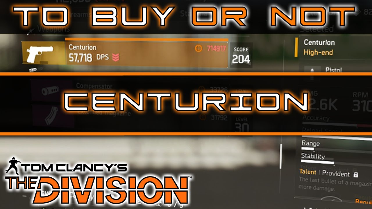The Division Centurion Named Pistol | Buy or Not to Buy