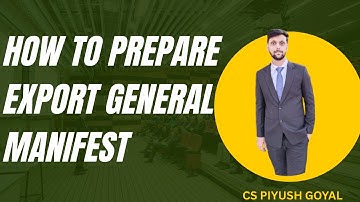 What is IGM Import General Manifest In Import Export | How to prepare the Export general manifest