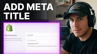 How to Add Homepage Meta Title and Meta Description in Shopify | SEO Setup