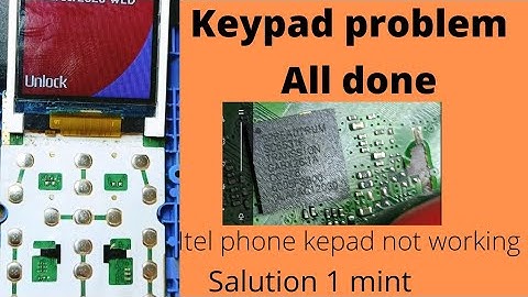 itel phone keypad not working only power key working water damage all done