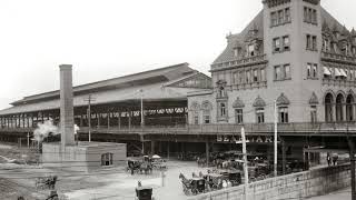 Main Street Station,railroads,buildings,carriages,Richmond,Virginia,VA,1900