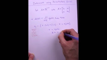 Applied Linear Algebra, Lesson 16, Video 15: Intro to Permutation Definition for 2-by-2 Determinant