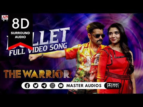 Bullet Full 8D Song (Tamil) | Ram Pothineni, Krithi Shetty | Simbu | Lingusamy | DSP