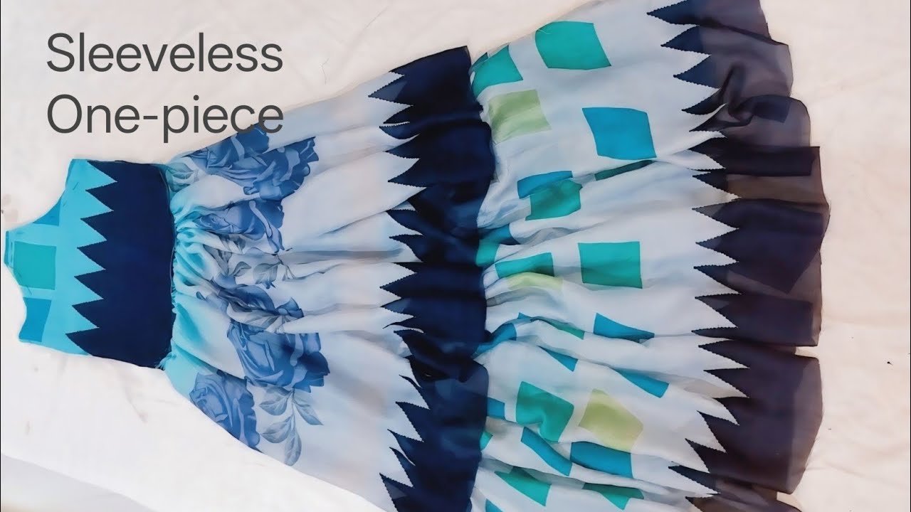 Sleeveless Princess Cut One Piece Cutting From Saree@kanchansdesign Cutting From