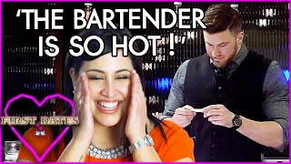 Mikaela Sneakily Gives Her Number To Bartender During Date | First Dates Canada