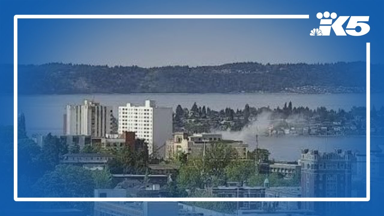 Building on fire in downtown Tacoma - YouTube