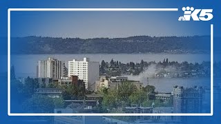 Building on fire in downtown Tacoma