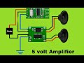 How to Make 5V Audio Amplifier Circuit | DIY Powerful Sound System at Home