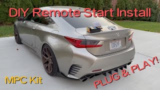 DIY Remote Start Install! MPC Remote Start Kit | Lexus RC
