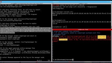Setup of SNMP v3 DTLS/TLS snmptrapd informs and snmpd trapsess in CentOS/RHEL 7 Linux - net-snmp