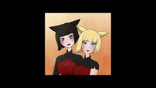 Miqo'te besties - FFXIV Fan Art