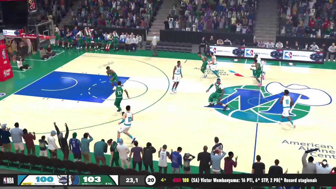 Mavs Hornets 2nd half