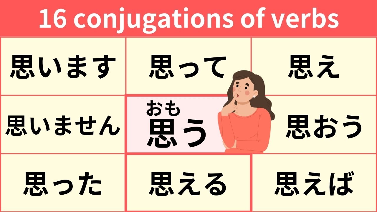 16 conjugations of commonly used Japanese verbs part2