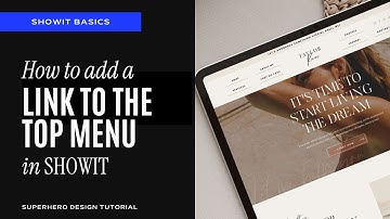 How to add a link or a page your navigation menu in Showit