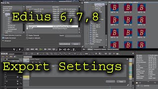 Export Setting in Edius 6,7,8 Asaan Rozgar