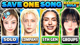 SAVE ONE KPOP SONG RANDOM RULES 🎲🎵Save your Favorite Tracks! | KPOP QUIZ 2026