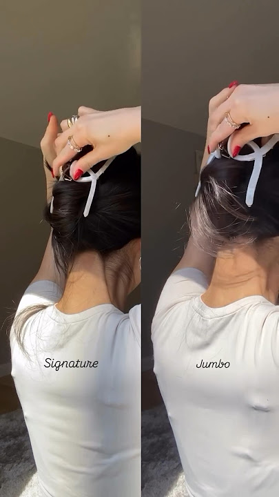 Regular vs Large Claw Clip for Long/Thick Hair!