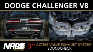 Dodge Challenger Hellcat Brutaler Sound | 3 ZOLL NAP Klappenauspuff mit ECE-Zulassung