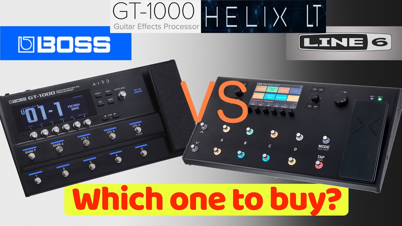 Korean Grænseværdi Vulkan BOSS GT 1000 vs LINE 6 HELIX: which one to buy? - YouTube