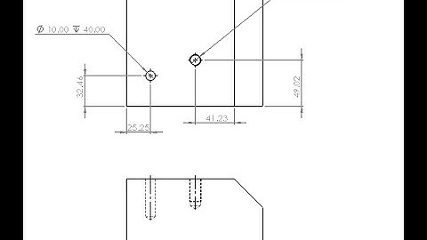 Hole Callout in SolidWorks, Dimensions Necessary for Drilled and Tapped Holes