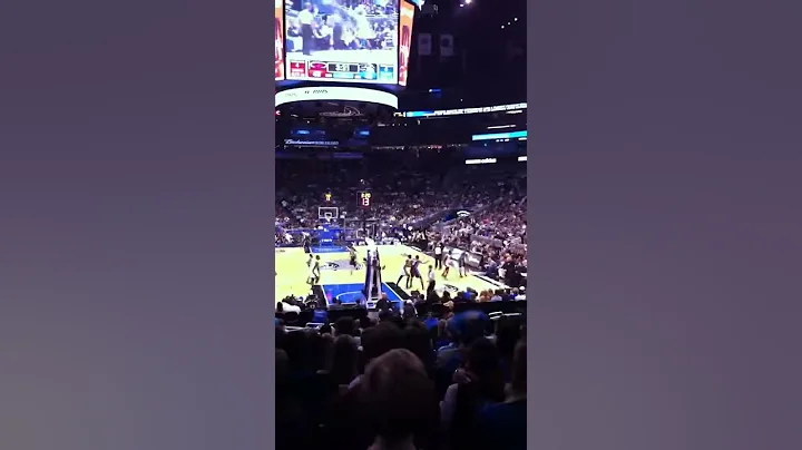Lebron stuffs Dwight from behind