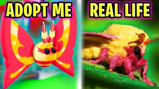 ADOPT ME GARDEN PETS VS REAL LIFE!!