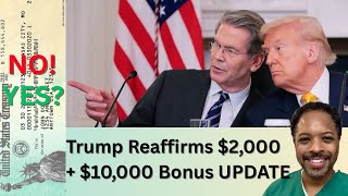 Trump Reaffirms $2,000 Tariff Stimulus Checks + $10,000 Bonus! | Treasury Says No? | Unbiased Update