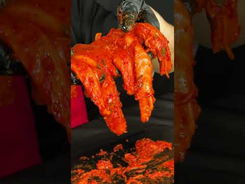 【爆食】新作キムチジャンで作るサーモンキムチが極上の飯テロ。Salmon Kimchi Mukbang #Shorts #咀嚼音 #飯テロ
