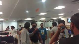 Amazon Flash mob on floor@hyd16