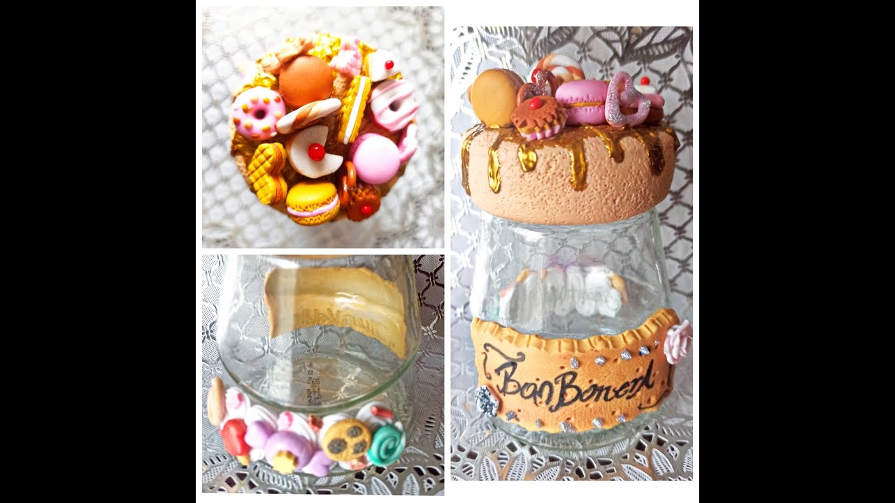 Frasco decorado en Porcelana Fría / Coldporcelain / Biscuit / 