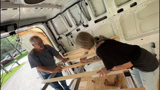 Building A Bed Frame In My Nissan NV (Full Size Mattress)