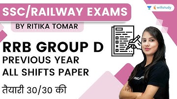 RRB Group D PYPs | All shifts | Reasoning | Railway/SSC Exams | Ritika Ma