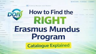Erasmus Mundus Catalogue Step by Step | Find & Apply for Programs
