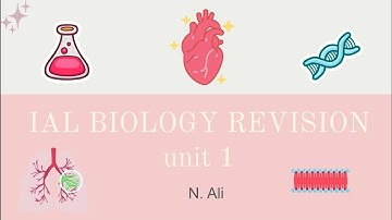 ALL unit 1 edexcel ial biology! (last minute revision notes and common past paper qs)