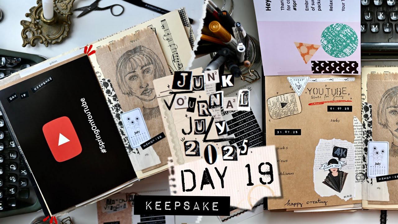 Junk Journal July 2025 • Day 19 Journal Challenge 2025 • Keepsake