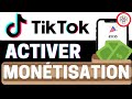 Activer la montisation sur tiktok