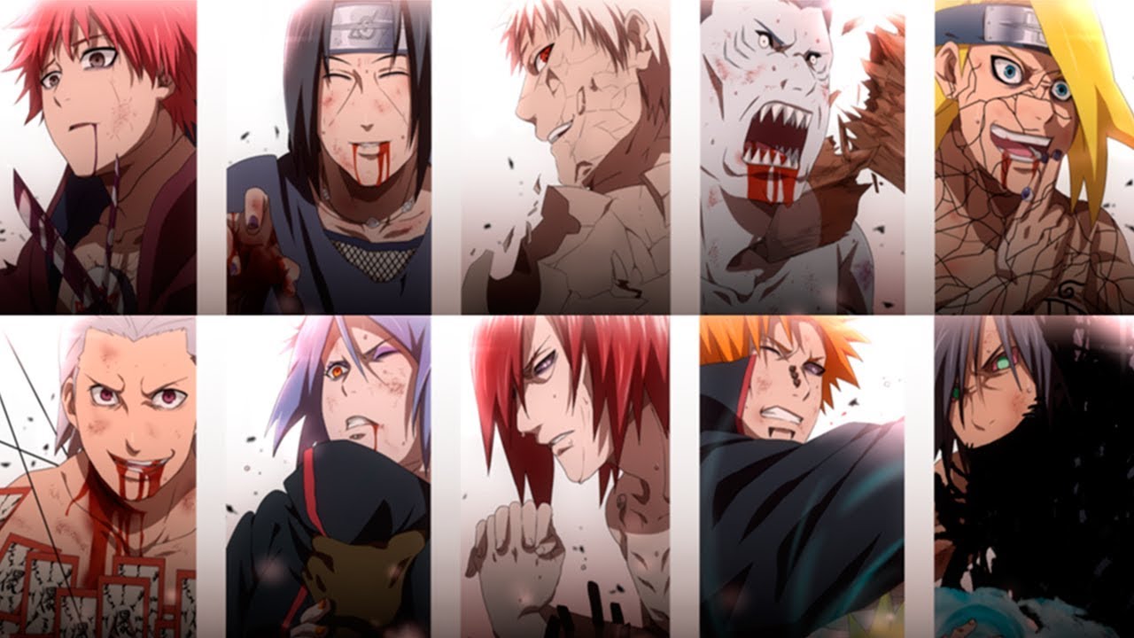 10 MORTES DOS MEMBROS DA AKATSUKI